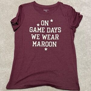 Maurices Maroon Graphic Game Day Tee